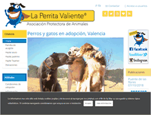 Tablet Screenshot of laperritavaliente.org